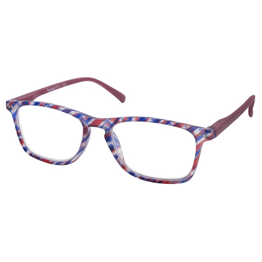 Eyelead Eyelead Γυαλιά Διαβάσματος Unisex Πολύχρωμο Μπορντώ, με Κοκκάλινο Σκελετό E207 - 4,00