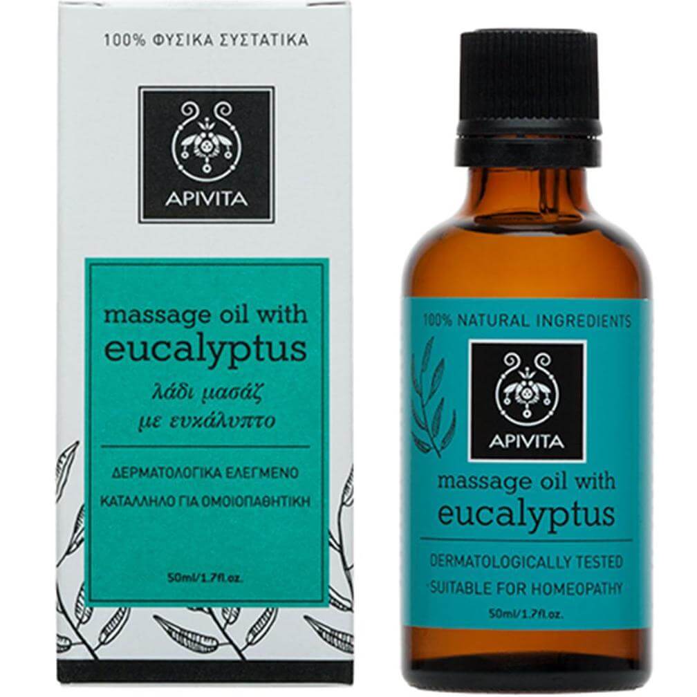 Apivita Eucalyptus Massage Oil Λάδι Μασάζ με Ευκάλυπτο 50ml