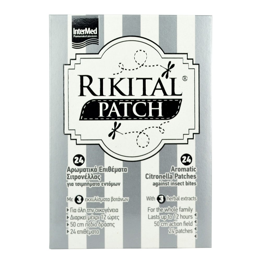 Intermed Rikital Patches Αρωματικά Επιθέματα Σιτρονέλλας 24 τεμάχια