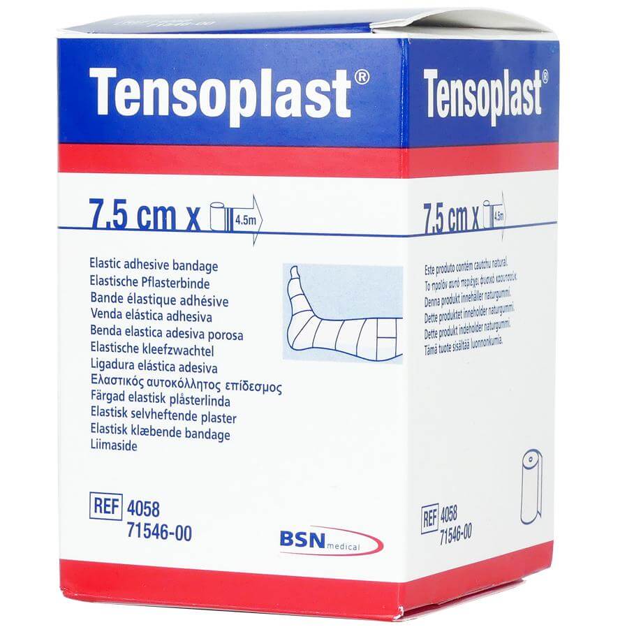 Leukoplast Tensoplast Ελαστικός Αυτοκόλλητος Επίδεσμος 7,5cm x 4,5m