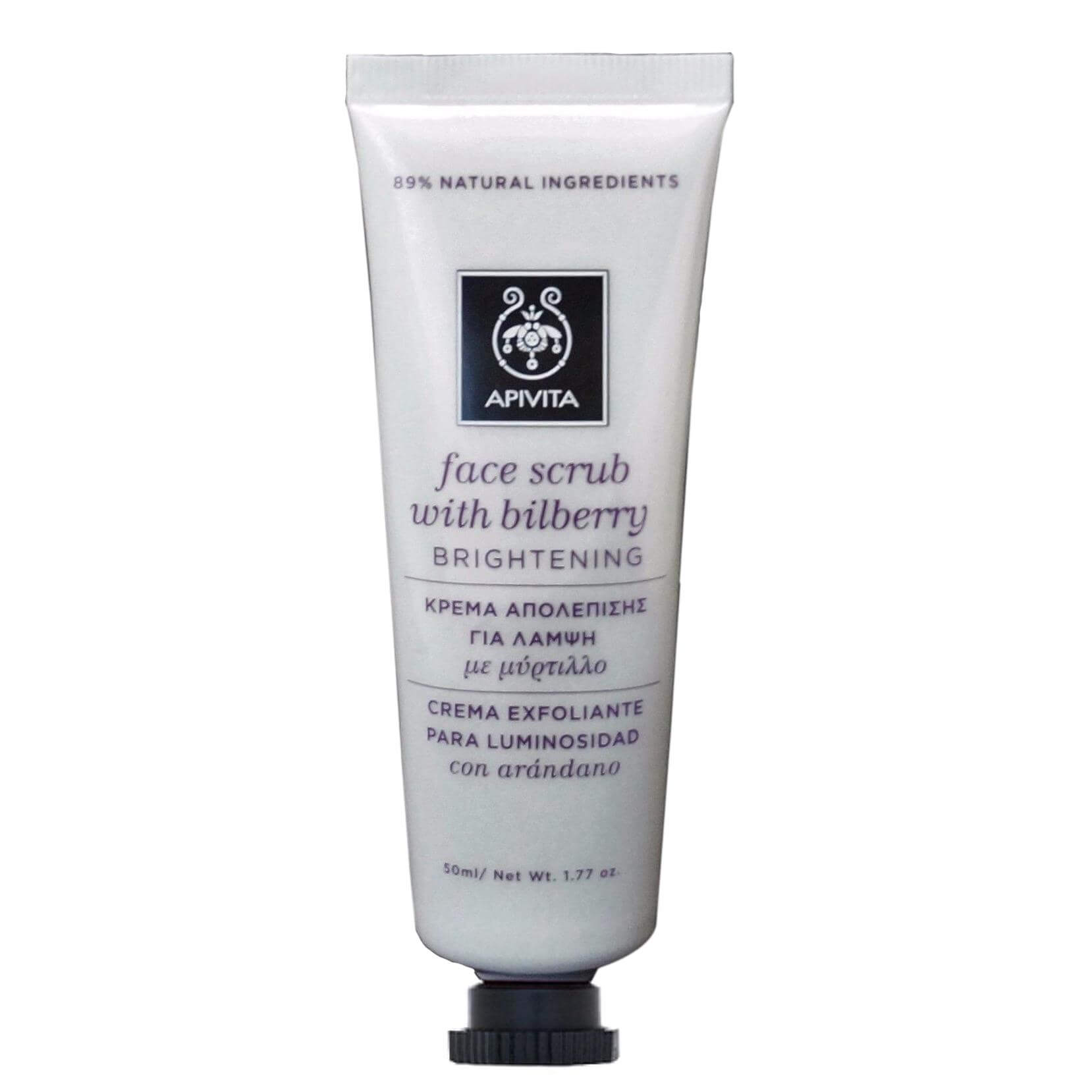 Apivita Face Scrub Κρέμα Απολέπισης για Λάμψη με Μύρτιλλο 50ml
