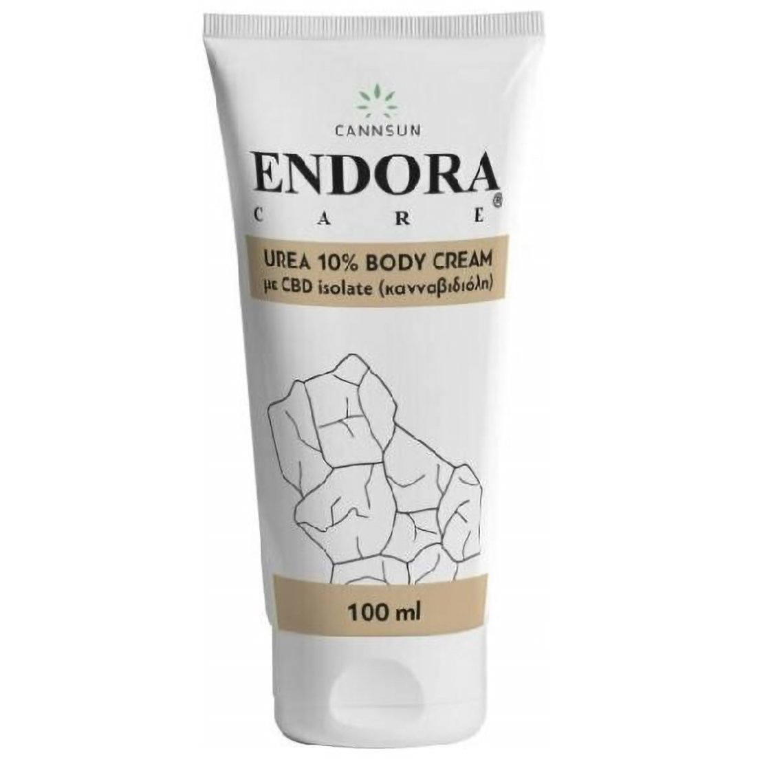 Cannsun Endora Care Urea 10% Body Cream με CBD Isolate Ενυδατική Κρέμα Σώματος με Έλαιο Κάνναβης & Ουρία 100ml