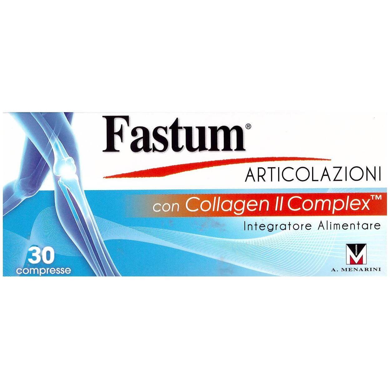 Menarini Fastum Articolazioni Συμπλήρωμα Διατροφής για τις Αρθρώσεις με Κολλαγόνο Τύπου ΙΙ Complex 30 Δισκία