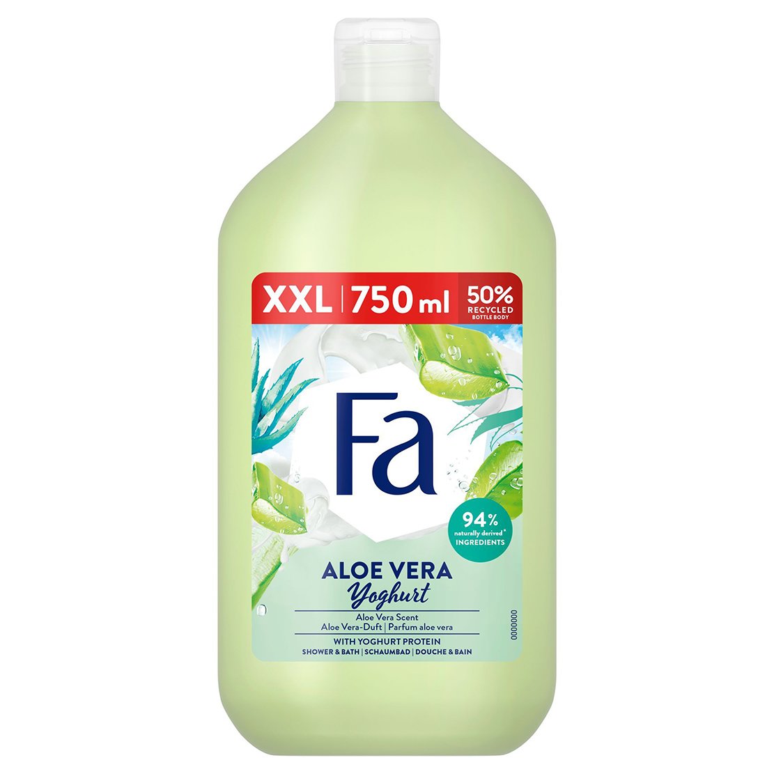 Fa Shower & Bath Aloe Vera Yoghurt Γυναικείο Αφρόλουτρο με  Άρωμα Αλόης 750 ml
