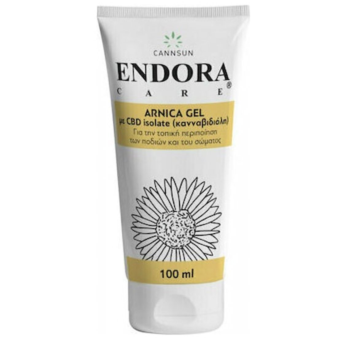 Cannsun Endora Care Arnica Foot Gel with CBD Isolate Φυτικό Gel με Έλαιο Κάνναβης που Ανακουφίζει & Ενυδατώνει τα Βαριά και Κουρασμένα Πόδια 100ml