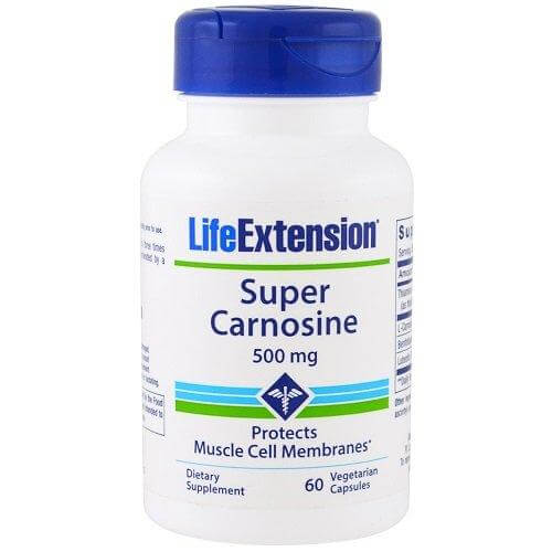 Life Extension Super Carnosine 500mg Συμπλήρωμα Διατροφής, Συμβάλλει στην Φυσιολογική Λειτουργία του Νευρικού Συστήματος 60caps