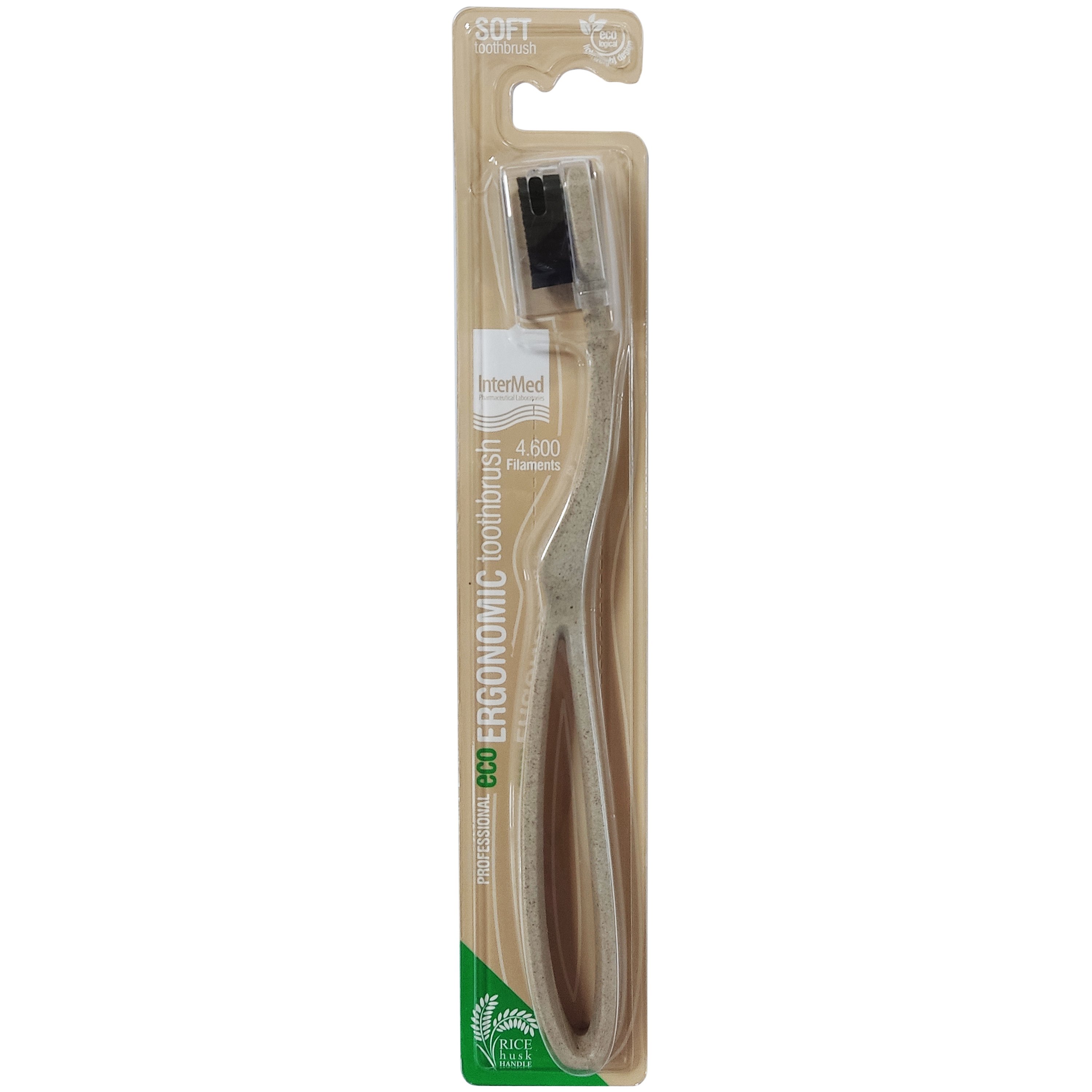 InterMed Professional Eco Ergonomic Toothbrush Soft Επαγγελματική Εργονομική Οδοντόβουρτσα Μαλακή 1 Τεμάχιο