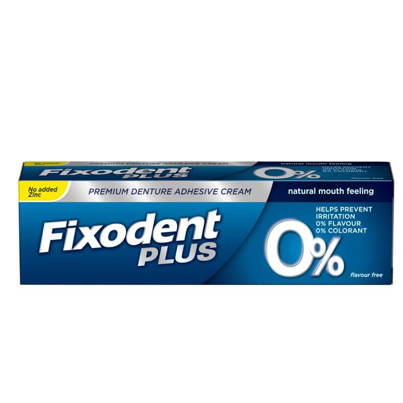 Fixodent Pro Plus 0% Στερεωτική Κρέμα για την τεχνητή οδοντοστοιχία 40 gr