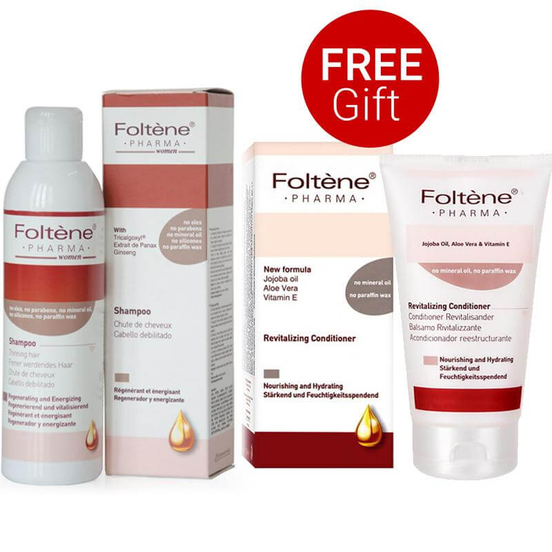 Foltene Shampoo Women Δυναμωτικό Σαμπουάν για Γυναίκες 200ml & Δώρο Revitalizing Conditioner Μαλακτική Κρέμα Θρέψης 150ml