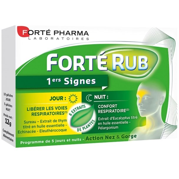 Forte Pharma Forte Rub Jour & Nuit Συμπλήρωμα Διατροφής για την Βελτίωση της Αναπνοής 15Caps