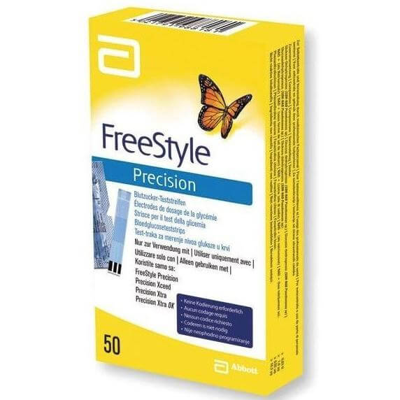 FreeStyle Precision Ταινίες Μέτρησης Γλυκόζης 50 test strips