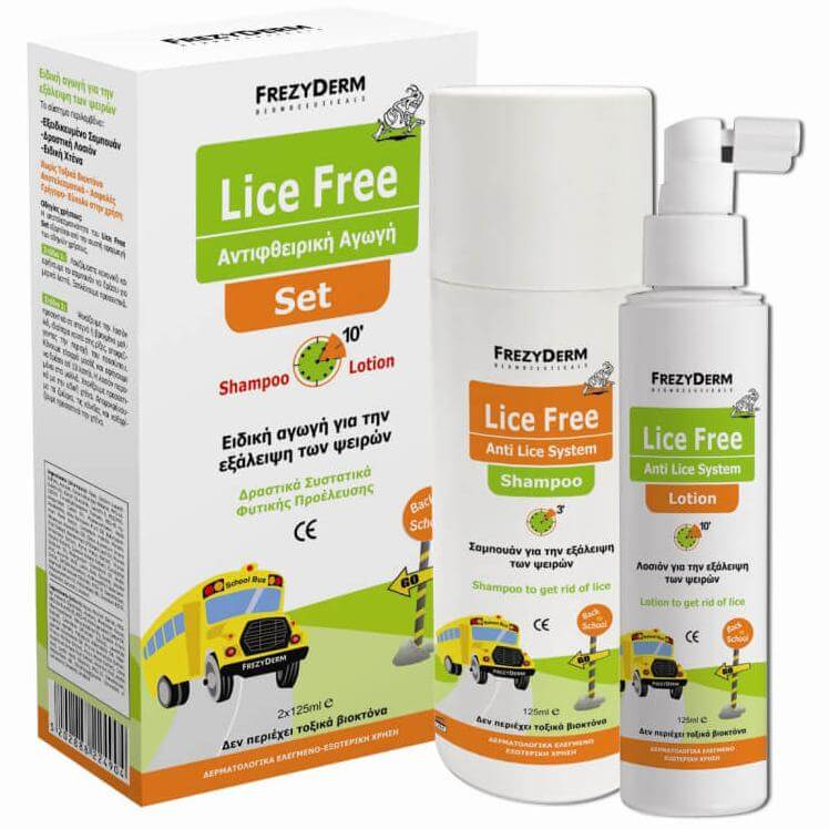 Frezyderm Lice Free Set Αντιφθειρική Αγωγή 2x125ml
