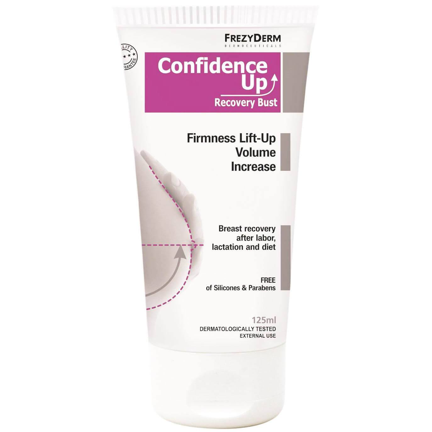 Frezyderm Confidence Up Recovery Bust Απαλή Κρέμα Gel για την Ανόρθωση, Σύσφιξη & Αύξηση Όγκου του Στήθους 125ml