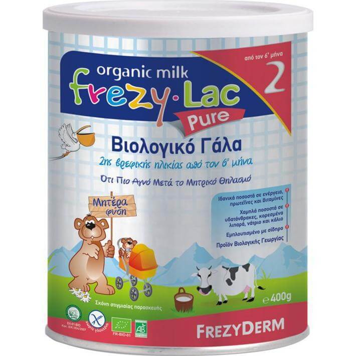 Frezyderm Frezylac Pure 2 Βιολογικό Γάλα 2ης Βρεφικής Ηλικίας 400gr