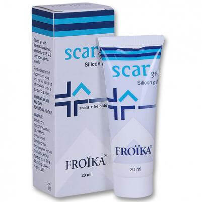 Froika Scar Gel Επουλωτικό Gel Σιλικόνης για Θεραπεία Υπερτοφικών, Υπερχρωματικών και Κάθε Άλλης Αιτίας Ουλών & Χηλοειδών, 20ml