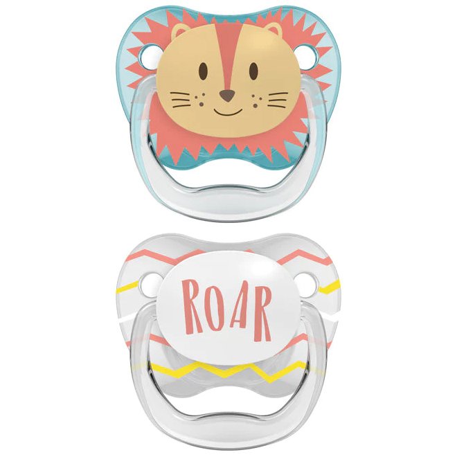Dr. Brown’s PreVent Orthodontic Silicone Soother Κωδ PV12015 Ορθοδοντική Πιπίλα Σιλικόνης 0-6m, 2 Τεμάχια – Τιρκουάζ / Γκρι