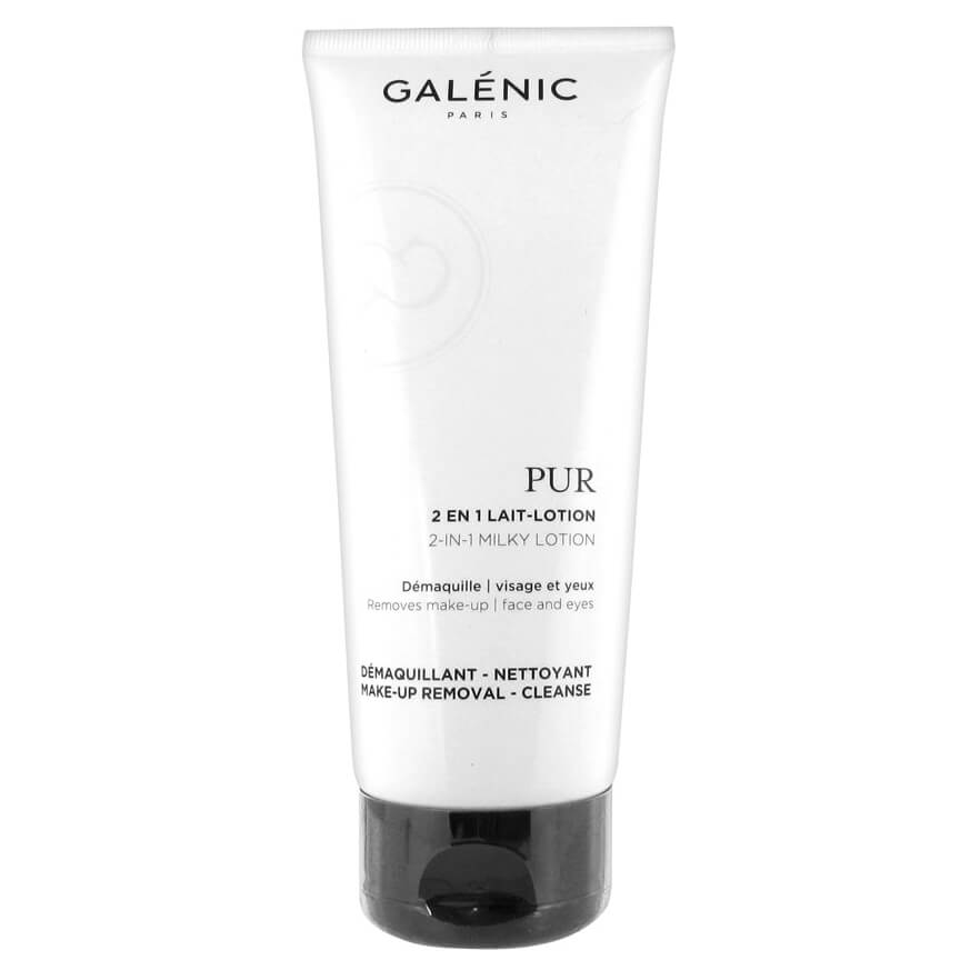 Galenic Pur 2 en 1 Lait- Lotion Καθαρισμός 2 σε 1 Αφαιρεί το Μακιγιάζ Από Πρόσωπο & Μάτια 200ml