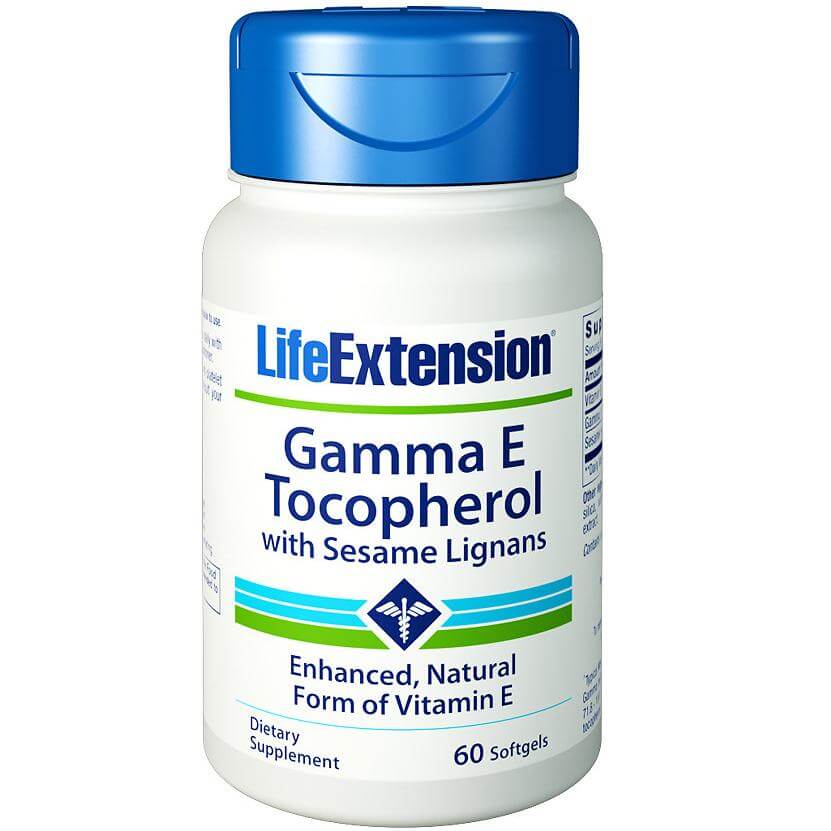 Life Extension Gamma Ε Tocopherol With Sesame Lignans Συμπλήρωμα Διατροφής Βιταμίνης Ε 60soft.gels