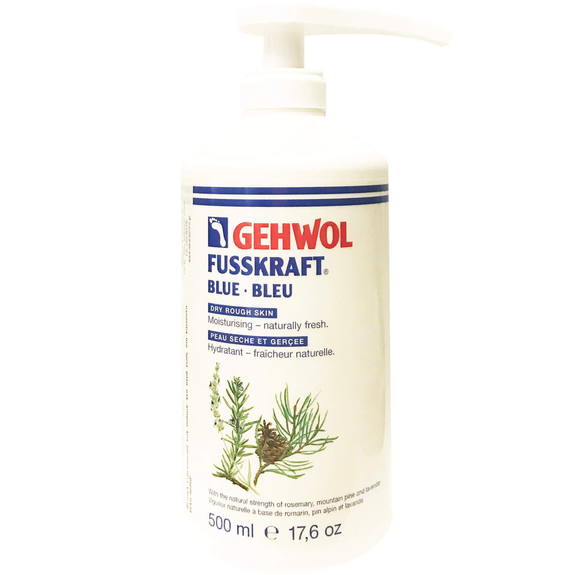 Gehwol Fusskraft Bleu Κρέμα για την Καθημερινή Φροντίδα του Σκληρού, Ξηρού & Άγριου Δέρματος των Ποδιών 500ml
