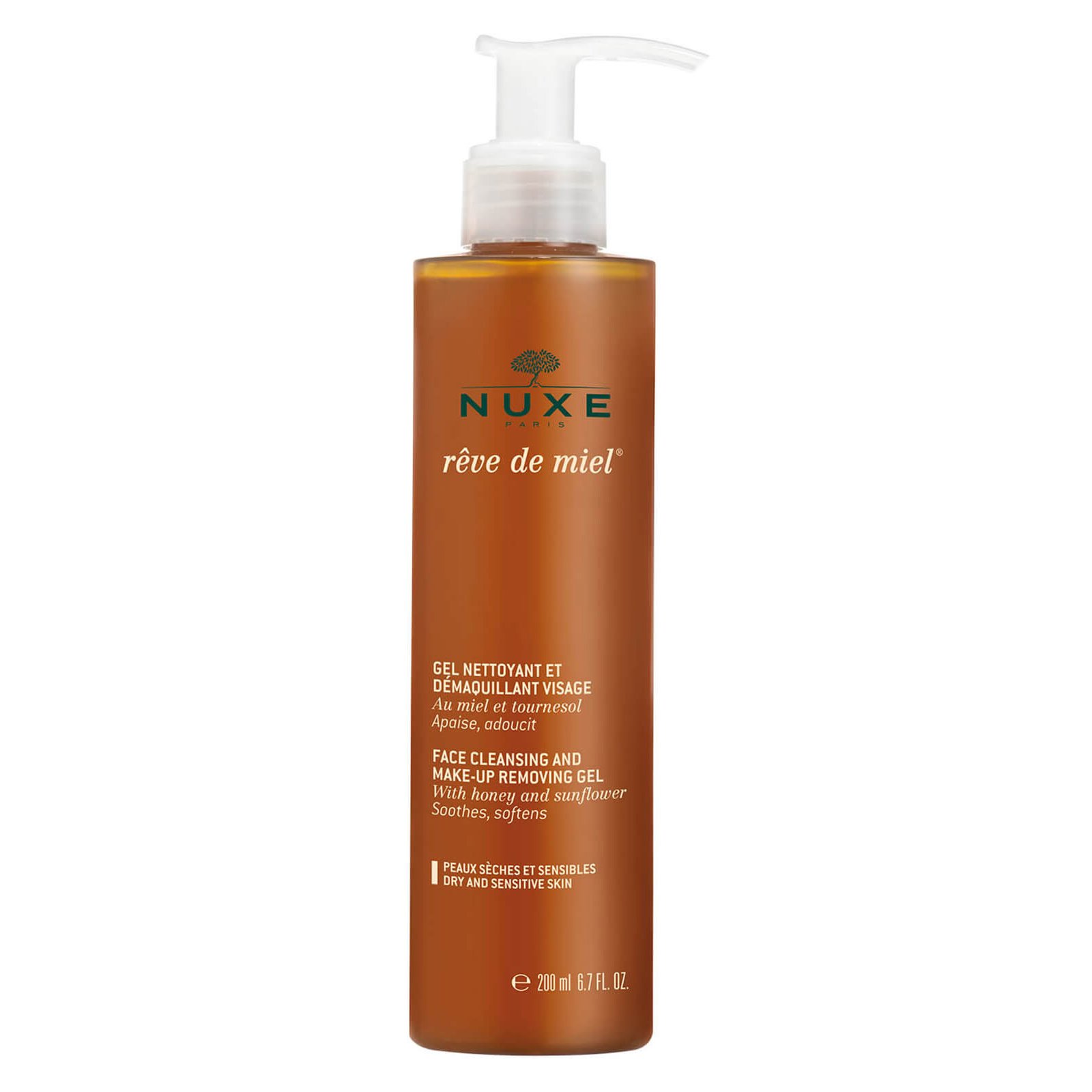 Nuxe Reve De Miel Gel Nettoyant et Demaquillant – Απαλό Gel Καθαρισμού για το Πρόσωπο 200ml