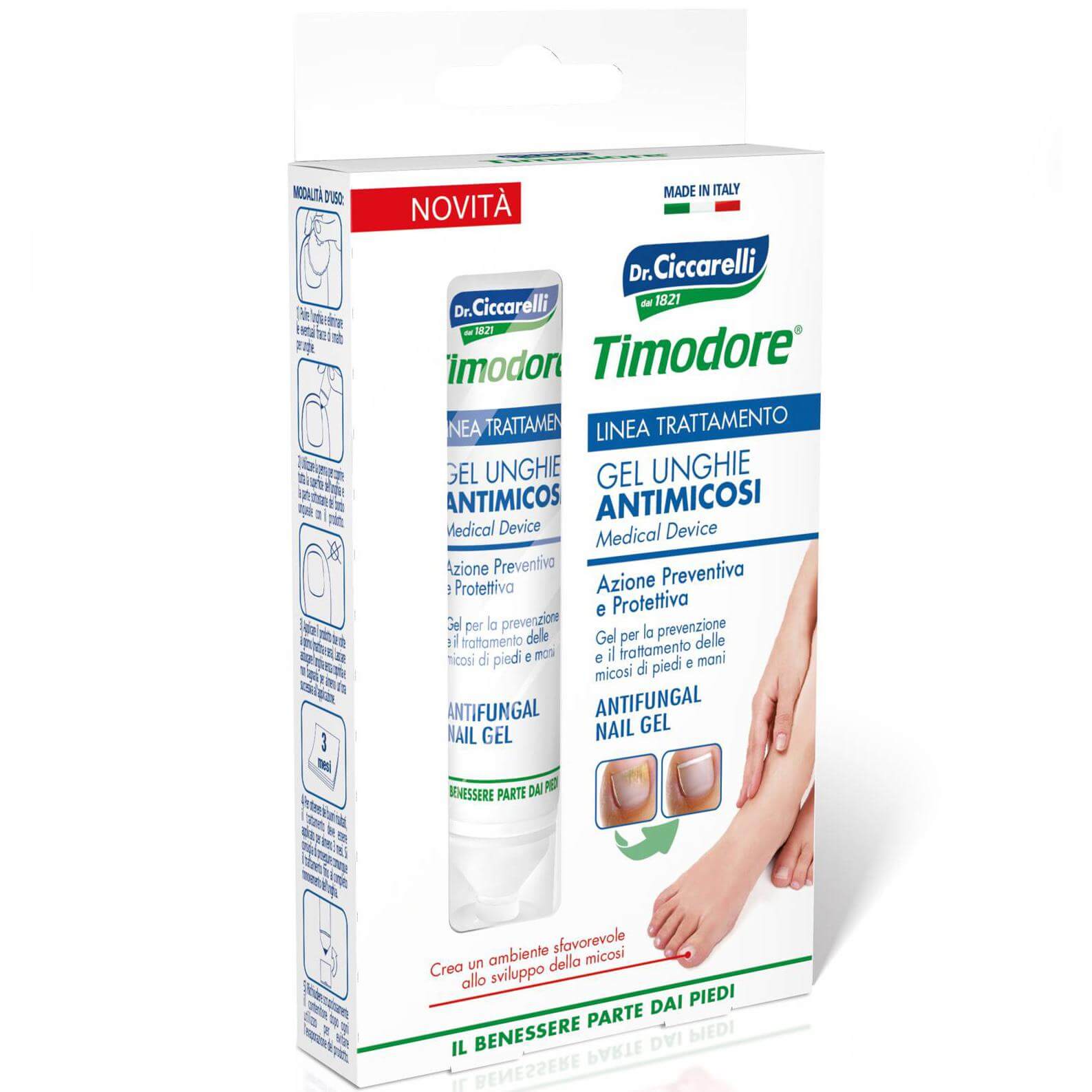 Timodore Gel Unghie Antimicosi Αντιμυκητισιακό Gel Νυχιών 7ml