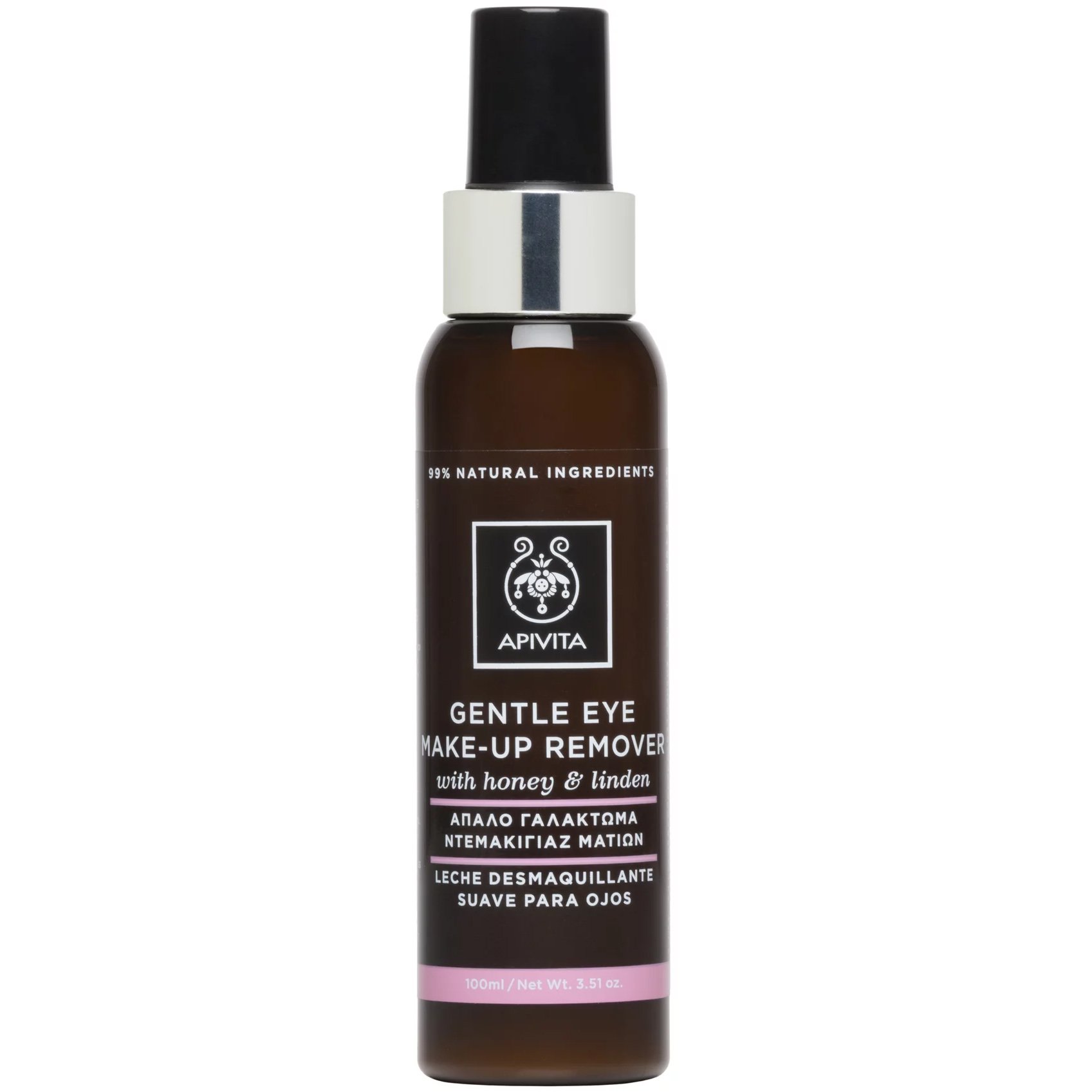 Apivita Gentle Eye Make-Up Remover Απαλό Γαλάκτωμα Ντεμακιγιάζ Ματιών 100ml