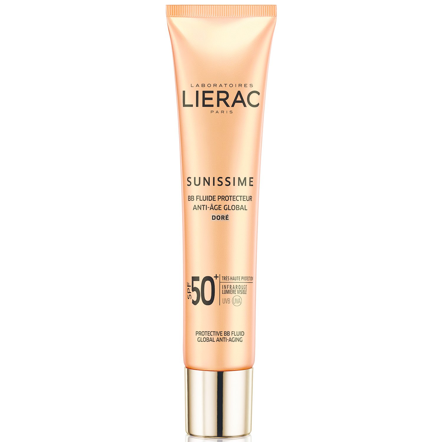 Lierac Sunissime BB Fluide Protecteur Anti-Age Global Spf50+ Αντηλιακή, Αντιγηραντική Λεπτόρρευστη Κρέμα Προσώπου με Χρώμα 40ml
