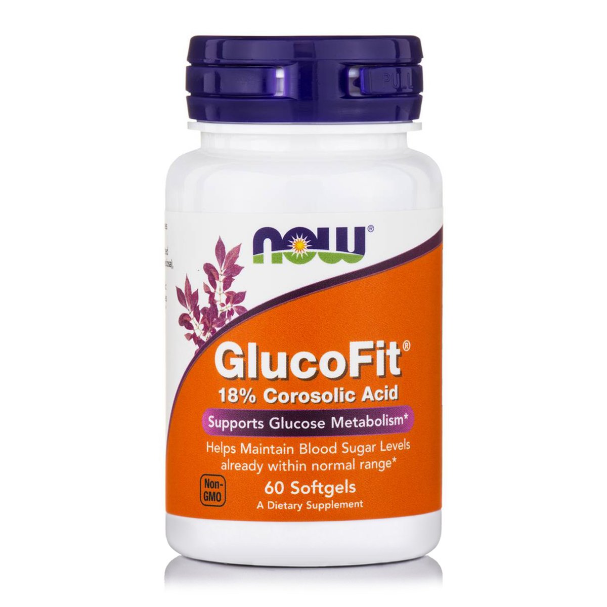 Now Now Foods GlucoFit® 18% Corosolic Acid Συμπλήρωμα Διατροφής,Υποστηρίζει τα Επίπεδα Σακχάρου στο Αίμα & το Μεταβολισμό 60Softgels