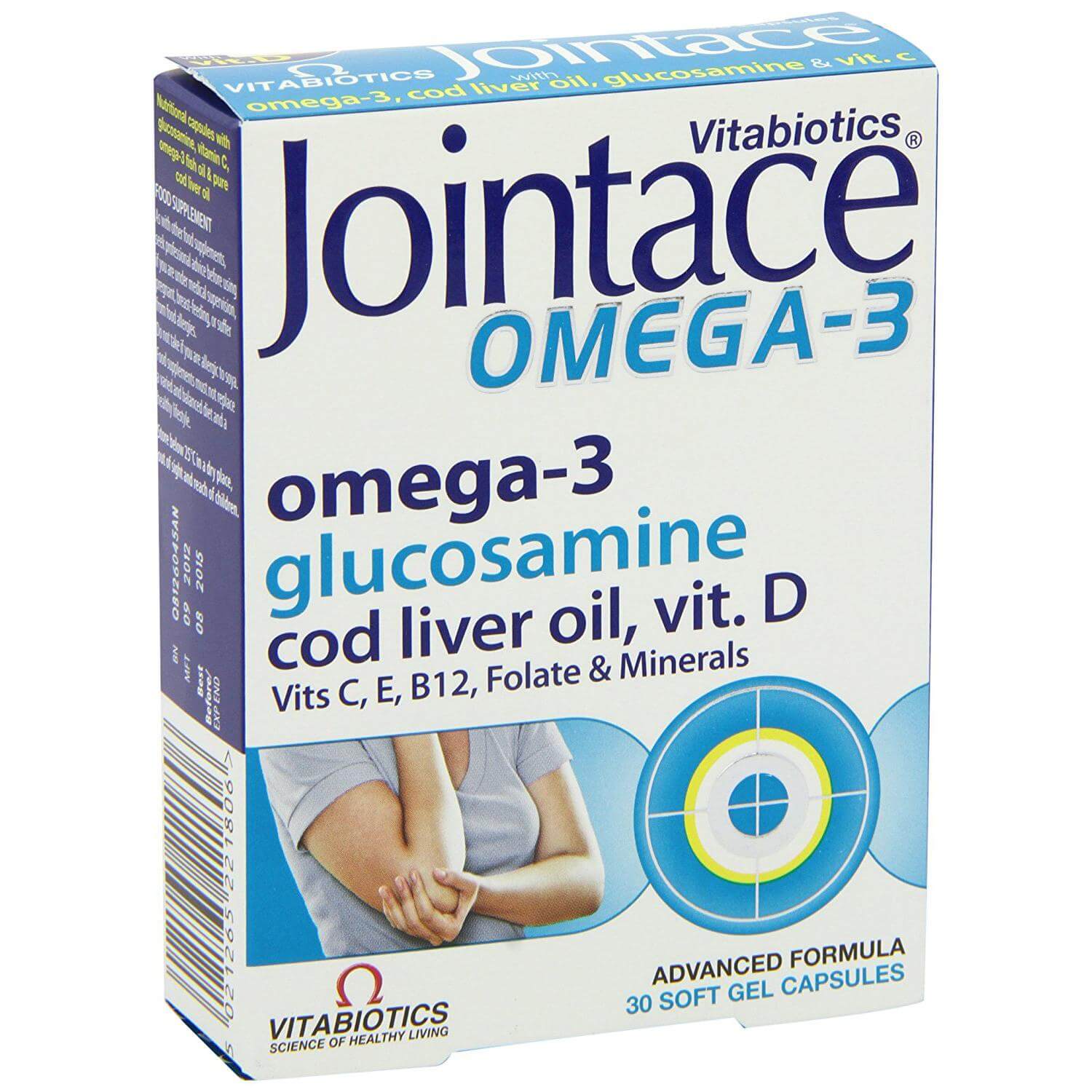 Vitabiotics Jointace Omega-3 Συμβάλει Στην Υγεία των Οστών και το Μεταβολισμό του Ασβεστίου 30caps