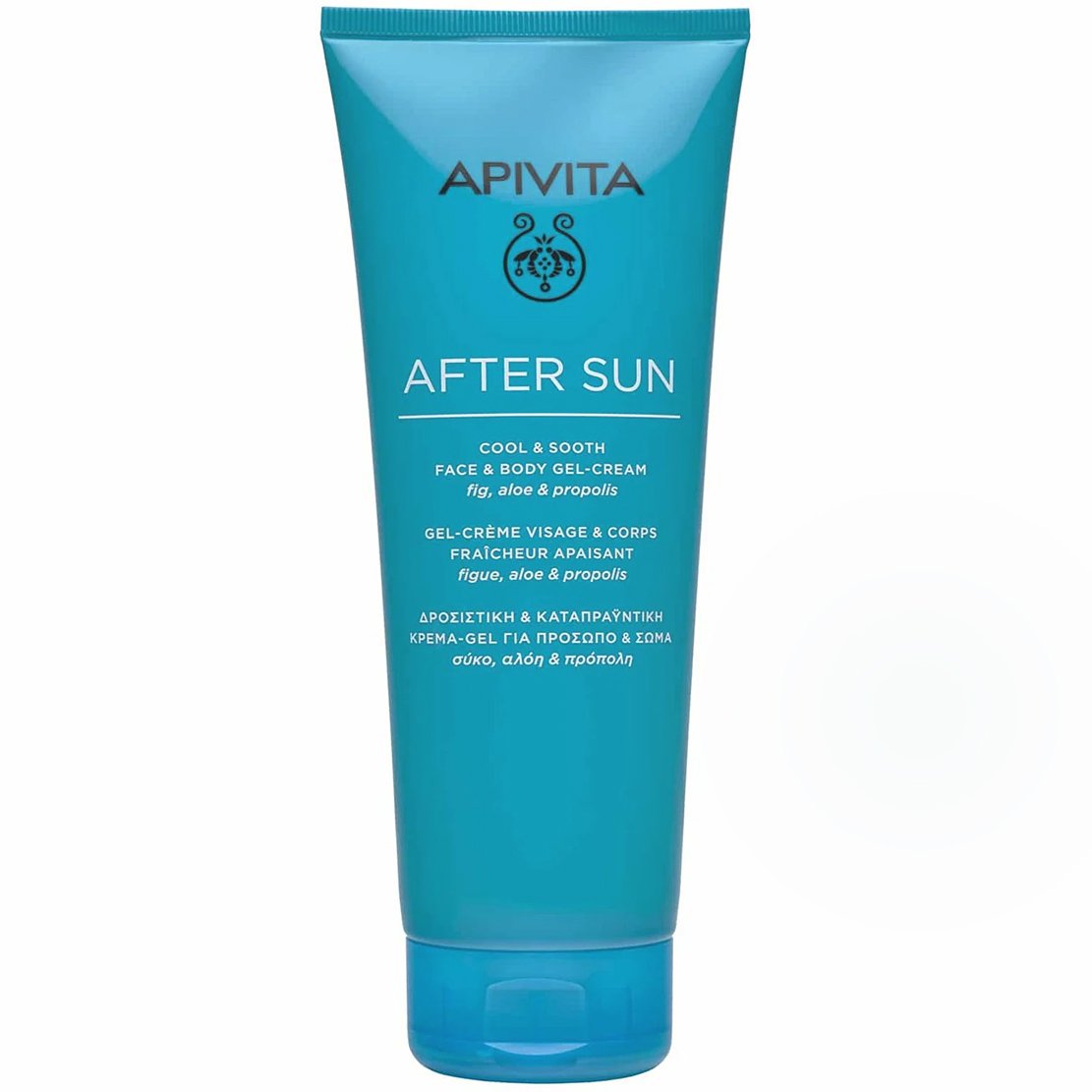 Apivita Apivita After Sun Cool & Sooth Face & Body Gel-Cream Καταπραϋντική Κρέμα Gel για Μετά τον Ήλιο, Προσώπου, Σώματος με Σύκο, Αλόη & Πρόπολη 200ml