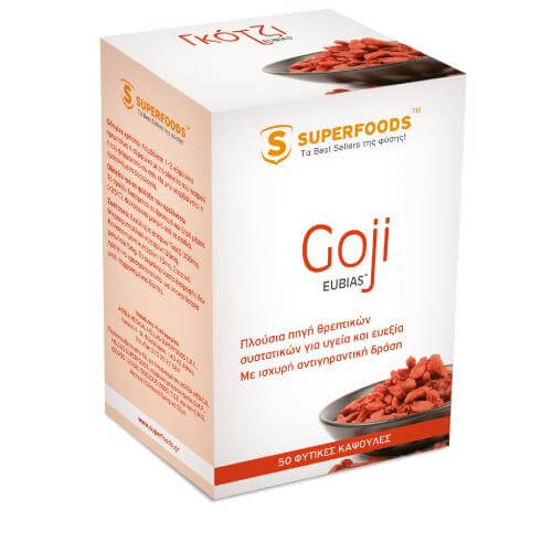 Superfoods Goji EUBIAS Super-Φυσική Υγεία Και Ποιότητα Ζωής 50caps