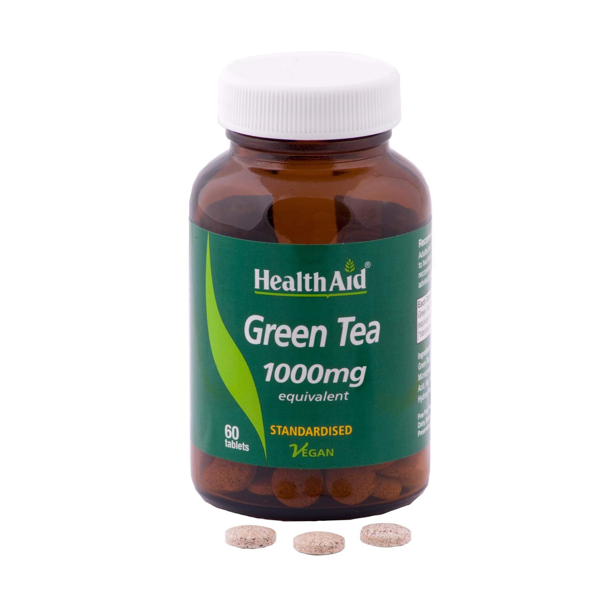 Health Aid Green Tea 1000mg Αντιοξειδωτικές Ιδιότητες 60tabs