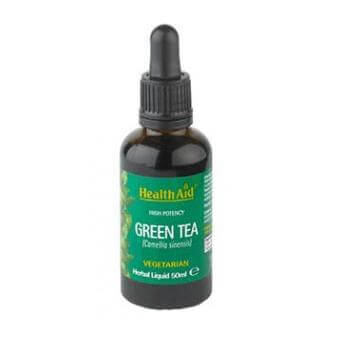 Health Aid Green Tea Liquid Alcohol Free Ισχυρό Αντιοξειδωτικό 50ml