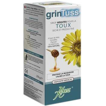 Aboca GrinTuss Adult Σιρόπι για Ενήλικες για το Ξηρό & Παραγωγικό Βήχα 180gr