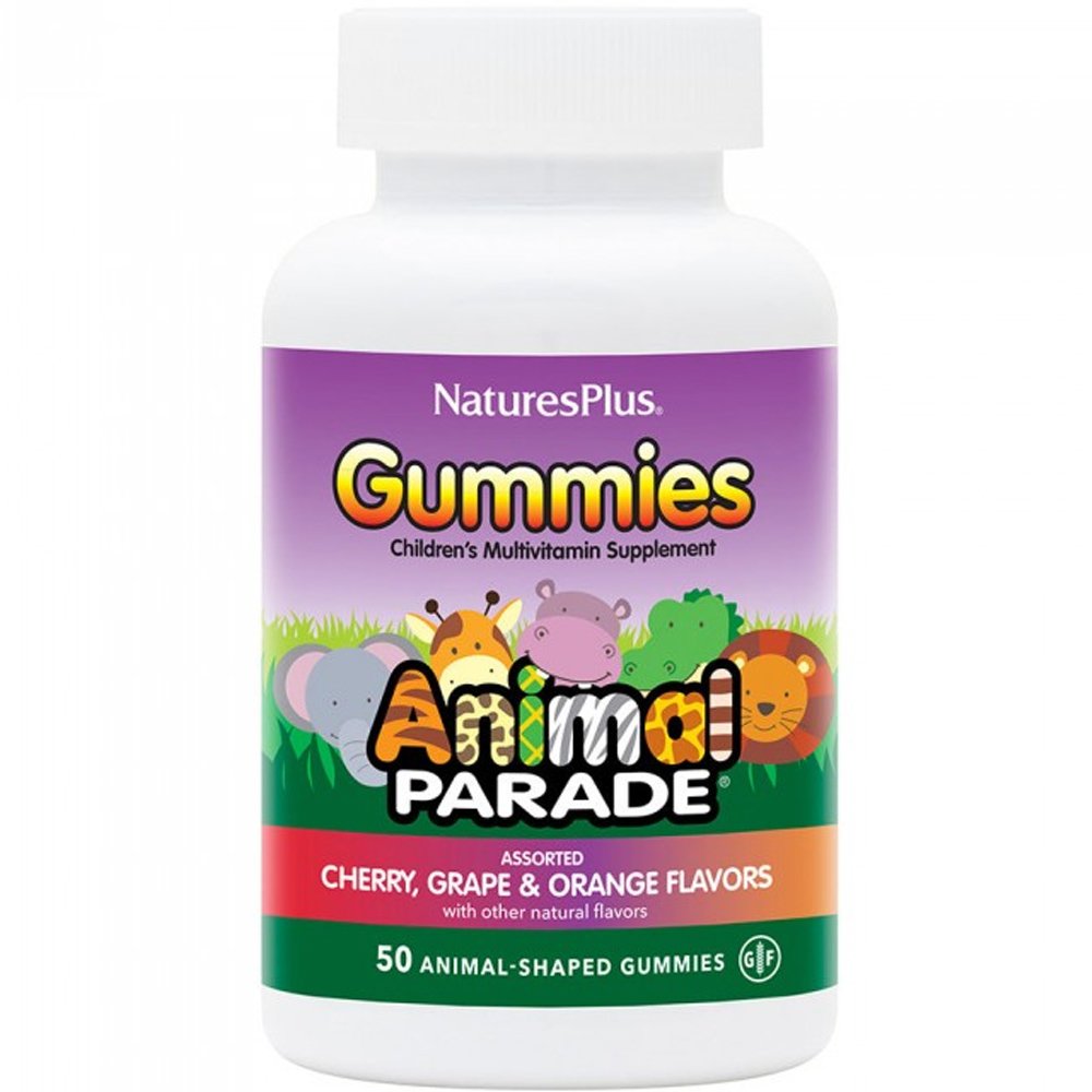 Natures Plus Animal Parade Gummies Συμπλήρωμα Διατροφής Πλούσιο σε Βιταμίνες & Μέταλλα για Παιδιά 50 Softgels