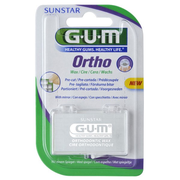 Gum Ortho Wax Unflavored Κερωμένο Ορθοδοντικό Κερί (723)