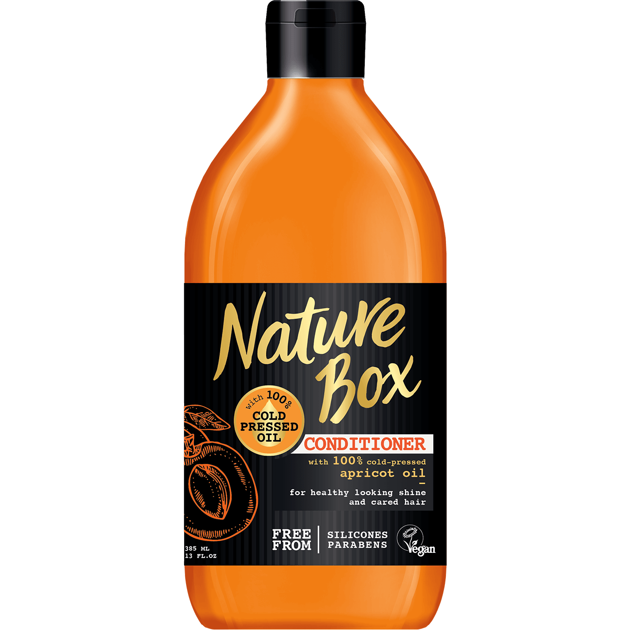 Nature Box Conditioner Apricot Κρέμα Μαλλιών για Λάμψη με Έλαιο Βερίκοκου 385 ml
