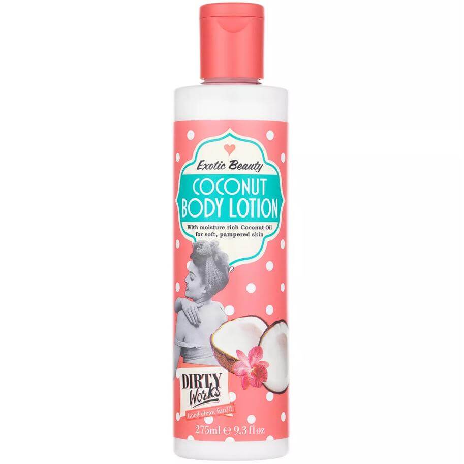 Dirty Works Coconut Body Lotion Ενυδατική Λοσιόν Σώματος με Άρωμα Καρύδας 275ml