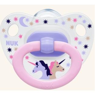 NUK Classic Happy Days πιπίλα σιλικόνης με κρίκο, μεγέθη 1-3 – Μέγεθος 1 (0-6 μηνών)