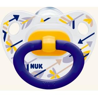 NUK Classic Happy Days σιλικόνης με κρίκο, μεγέθη 1-3 – Μέγεθος 1 (0-6 μηνών)