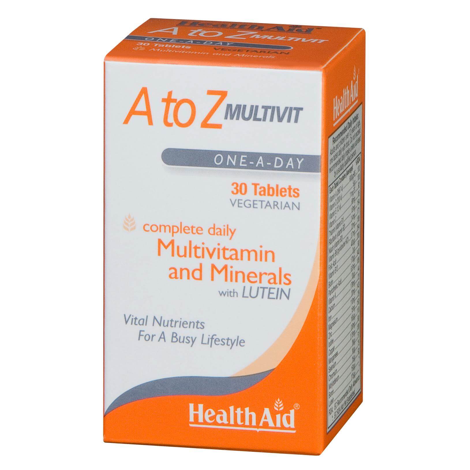 Health Aid A To Z Multivitamin Πολυβιταμίνη 30Tabs