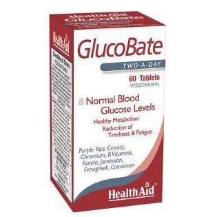 Health Aid GlucoBate Φυτική Φόρμουλα Για Το Διαβήτη 60tabs