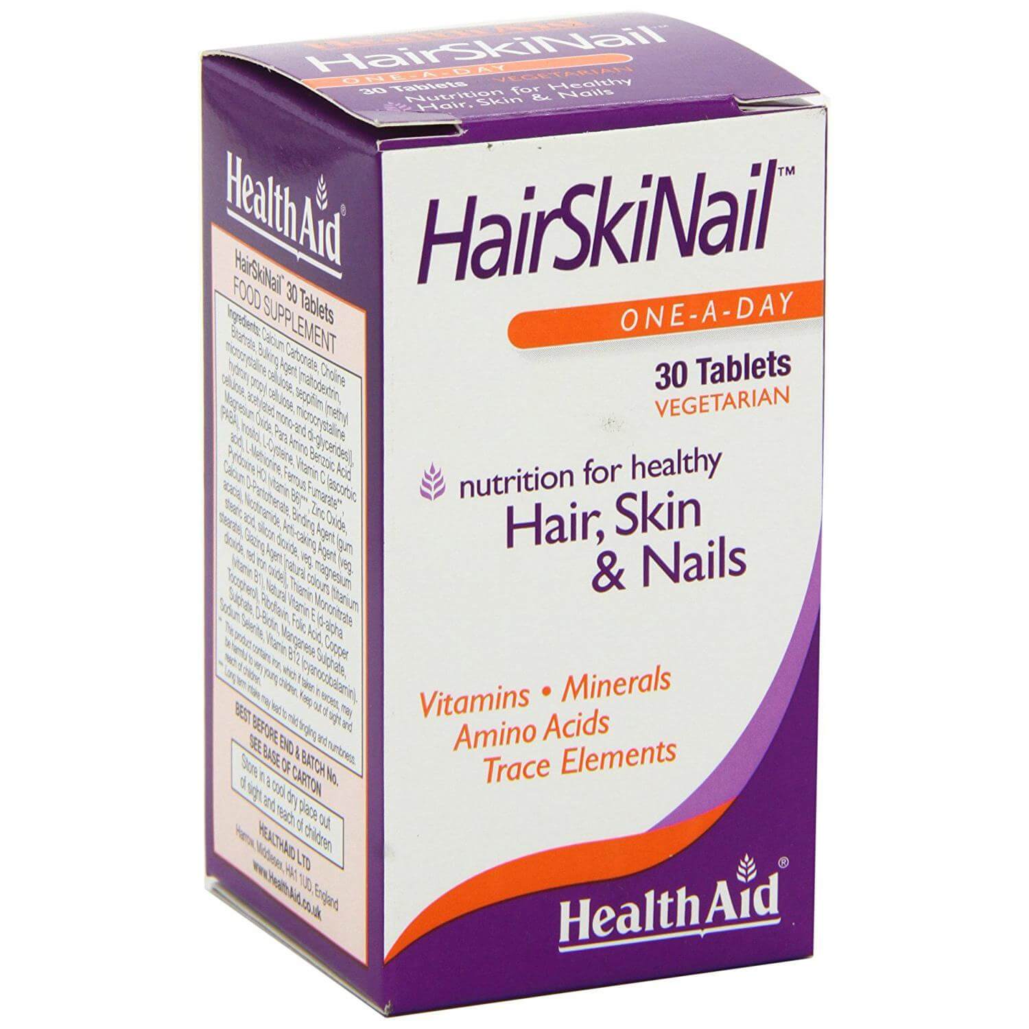 Health Aid Hair Skin Nails Συμπλήρωμα Διατροφής για Δυνατά Και Υγιή Νύχια Μαλλιά Και Δέρμα 30tabs