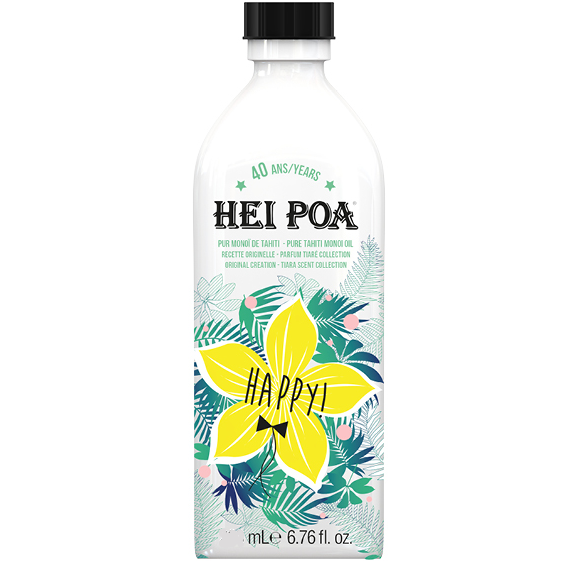 Hei Poa Happy Monoi Oil Tiare Limited Edition Λάδι Monoi Πολλαπλών Χρήσεων με Άρωμα Λουλουδιών Tiare Συλλεκτική Έκδοση 100ml