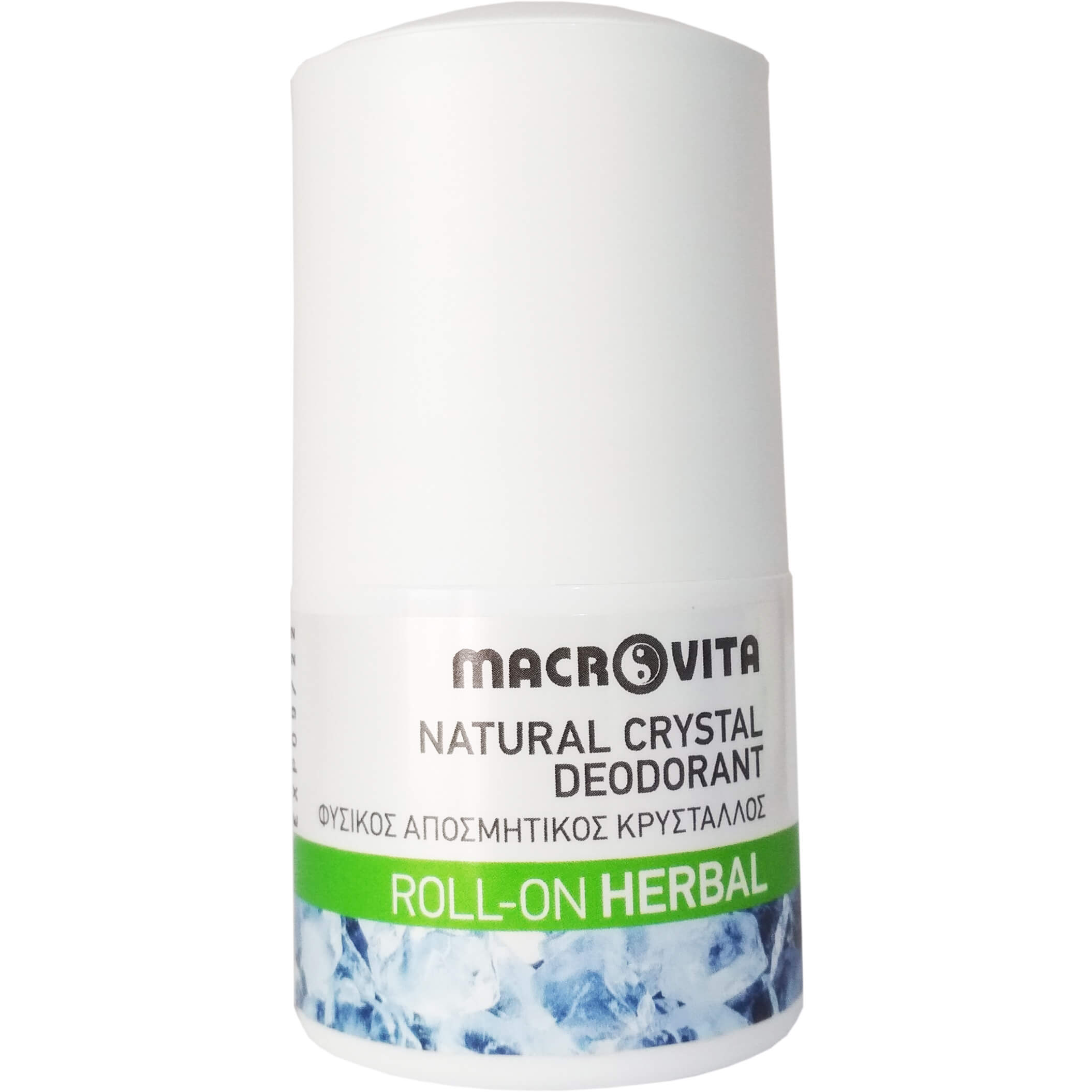 Macrovita Macrovita Natural Crystal Deodorant Roll-On Herbal 50ml,Φυσικός Αποσμητικός Κρύσταλλος με Άρωμα Herbal