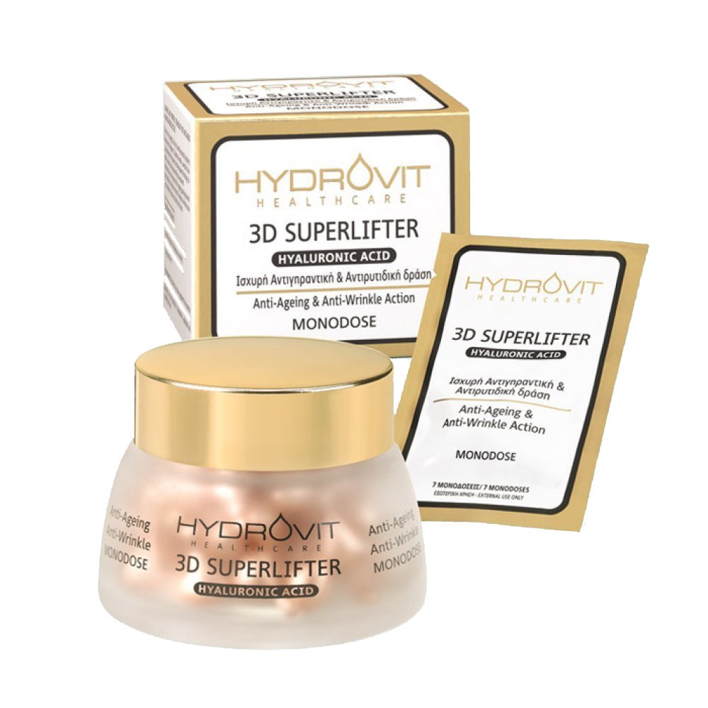 Hydrovit Hyaluronic Acid 3D Superlifter Ισχυρή Αντιγηραντική & Αντιρυτιδική Δράση Υψηλής Τεχνολογίας 60monodoses