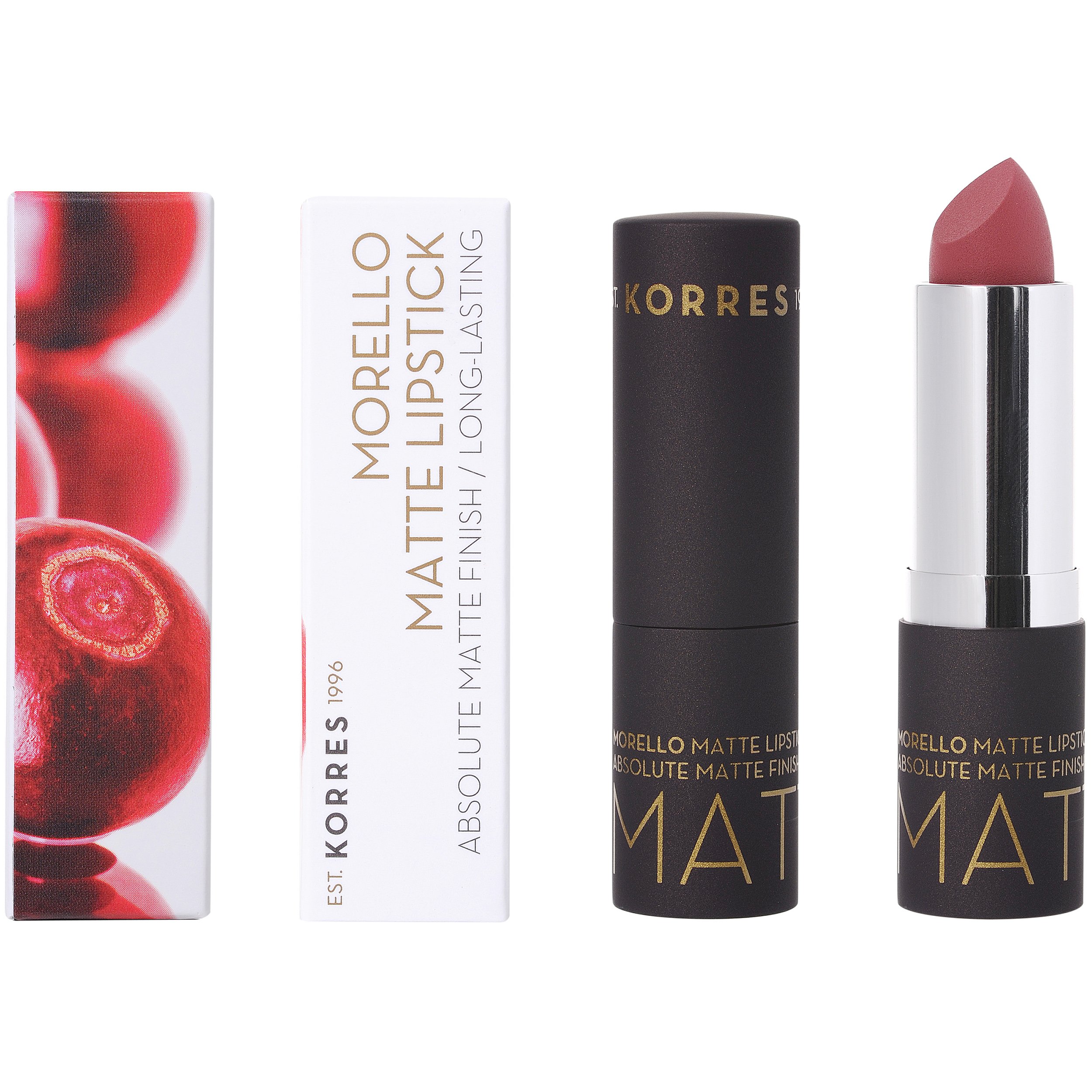 Korres Morello Matte Lipstick Κραγιόν για Απόλυτο Ματ Αποτέλεσμα & Μεγάλη Διάρκεια 3.5g