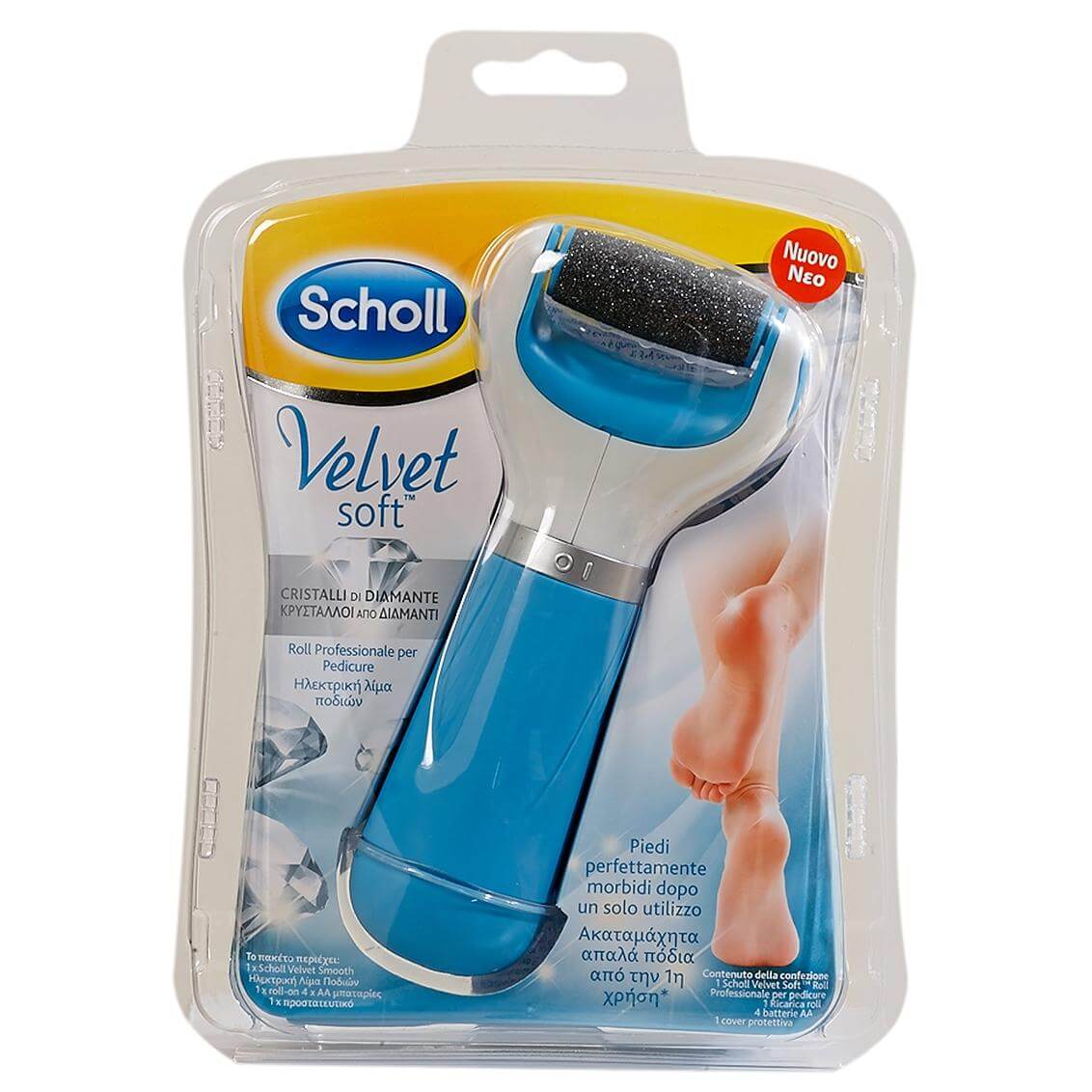 Scholl Velvet Soft Diamond Ηλεκτρική Λίμα Ποδιών με Κρυστάλλους από Διαμάντι 1τμχ