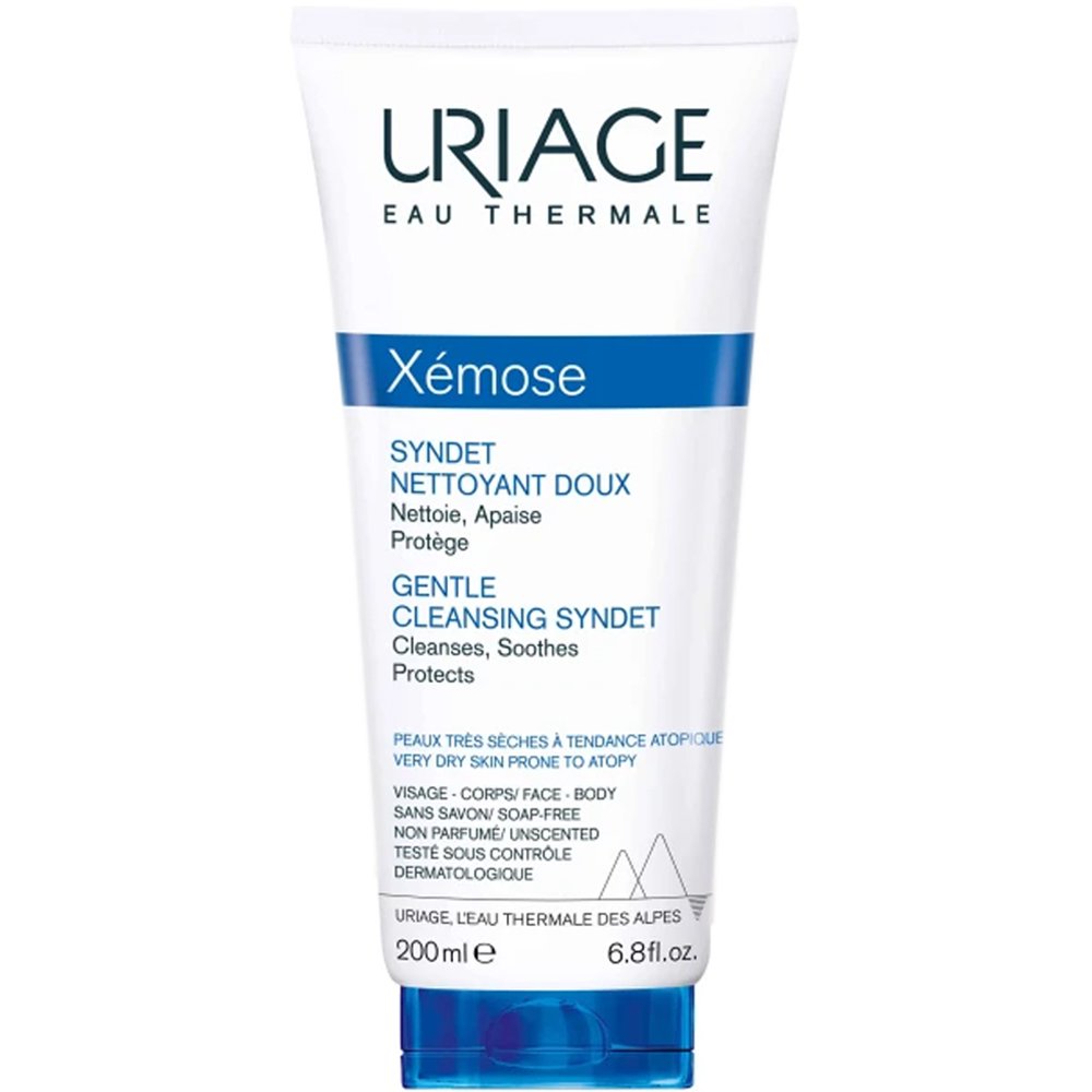 Uriage Xemose Gentle Cleansing Syndet Ήπια Κρέμα Gel Καθαρισμού για Πολύ Ξηρές Επιδερμίδες με Τάση Ατοπίας 200ml