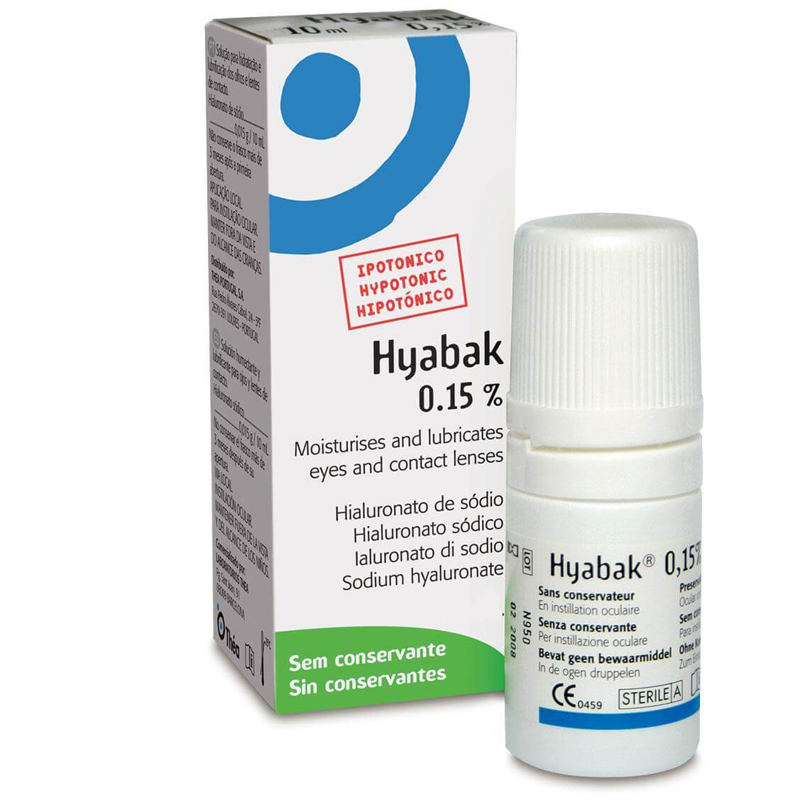 Hyabak Protector Οφθαλμικές Σταγόνες με Υαλουρονικό Νάτριο 0.15% – 10ml